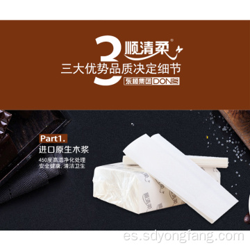 Toalla de mano de cocina de pulpa de bambú de 3 capas
